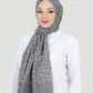 Hijab - Squares - Gray