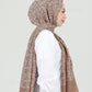 Hijab - Squares - Brown