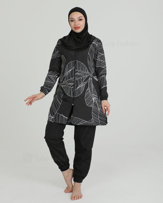 Muslim Swimsuit with hijab - Black