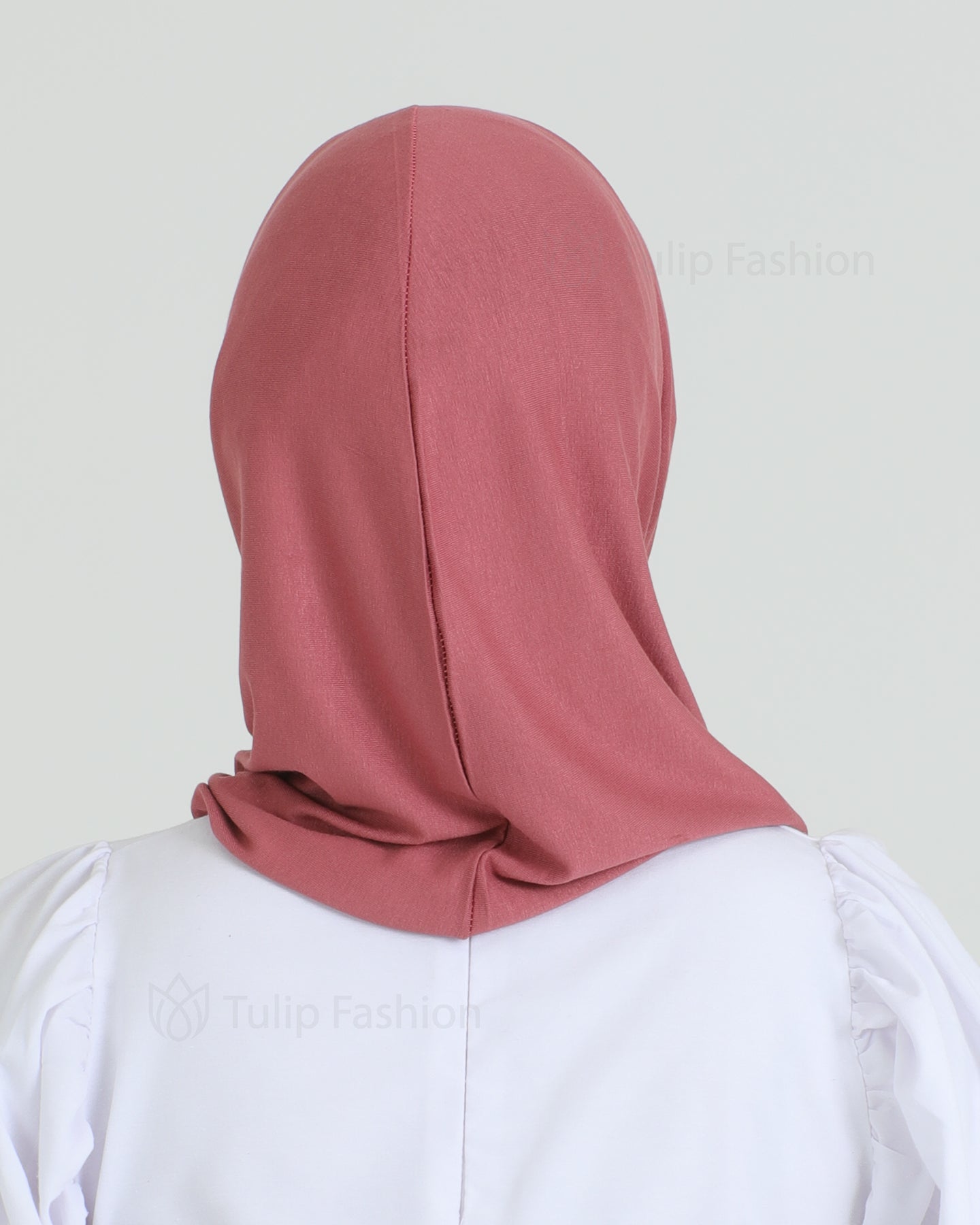 Hijab - Jersey Stripes One Piece - Pink