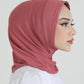 Hijab - Jersey Stripes One Piece - Pink