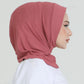 Hijab - Jersey Stripes One Piece - Pink