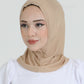 Hijab - Jersey Stripes One Piece - Beige