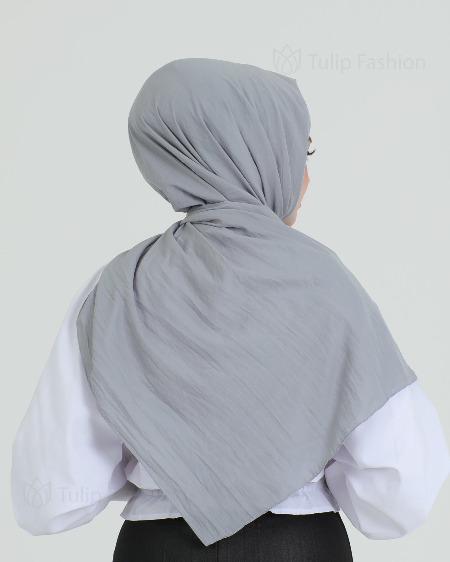 Hijab - Woven - Gray
