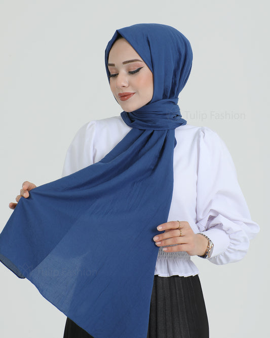 Hijab - Woven - Royal Blue