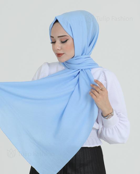 Hijab - Woven - Sky Blue