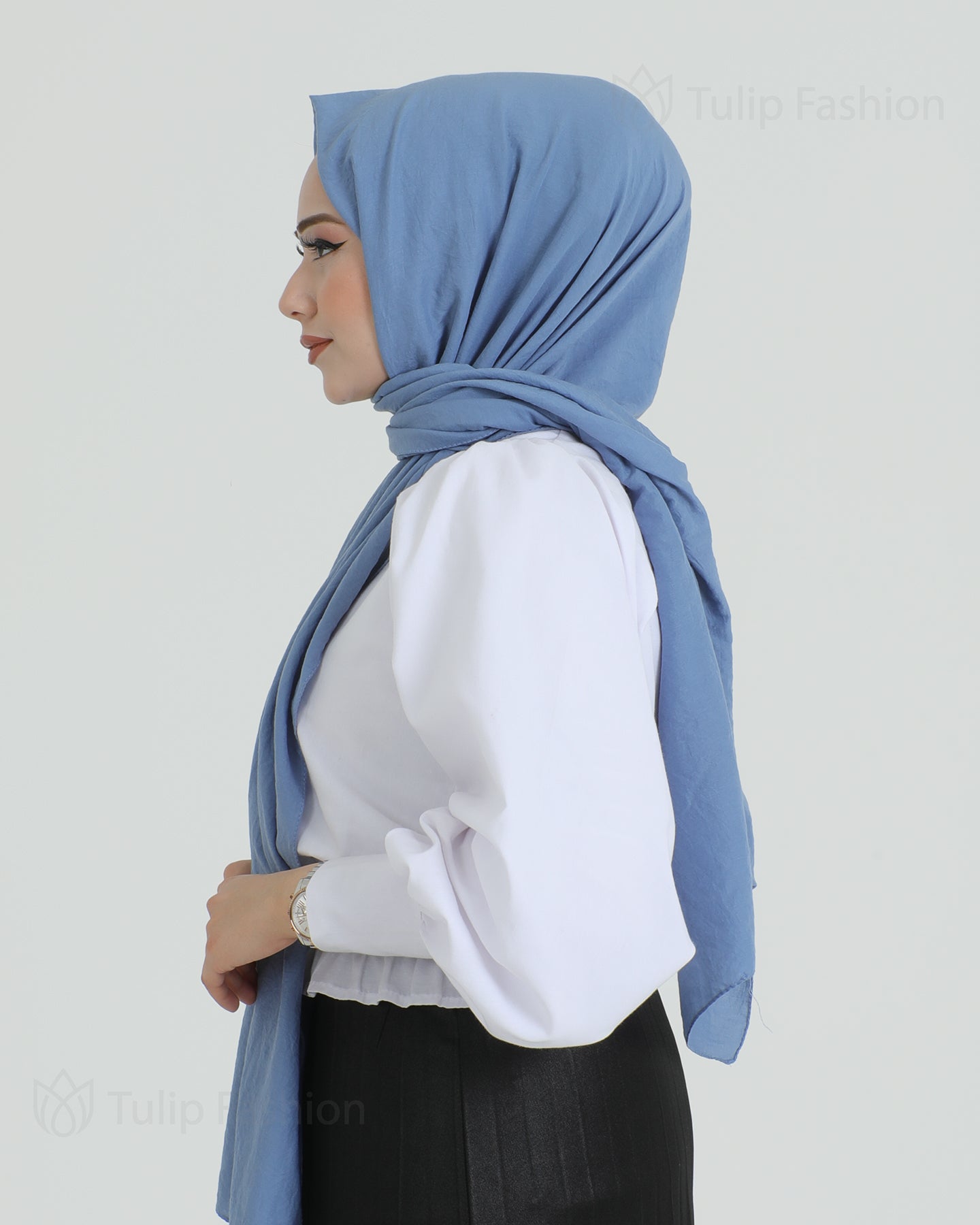 Hijab - Woven - Ocean Blue