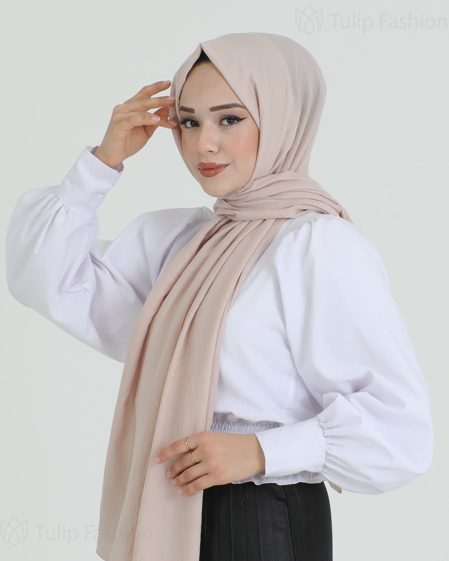 Hijab - Woven - Beige