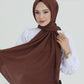 Hijab - Woven - Brown