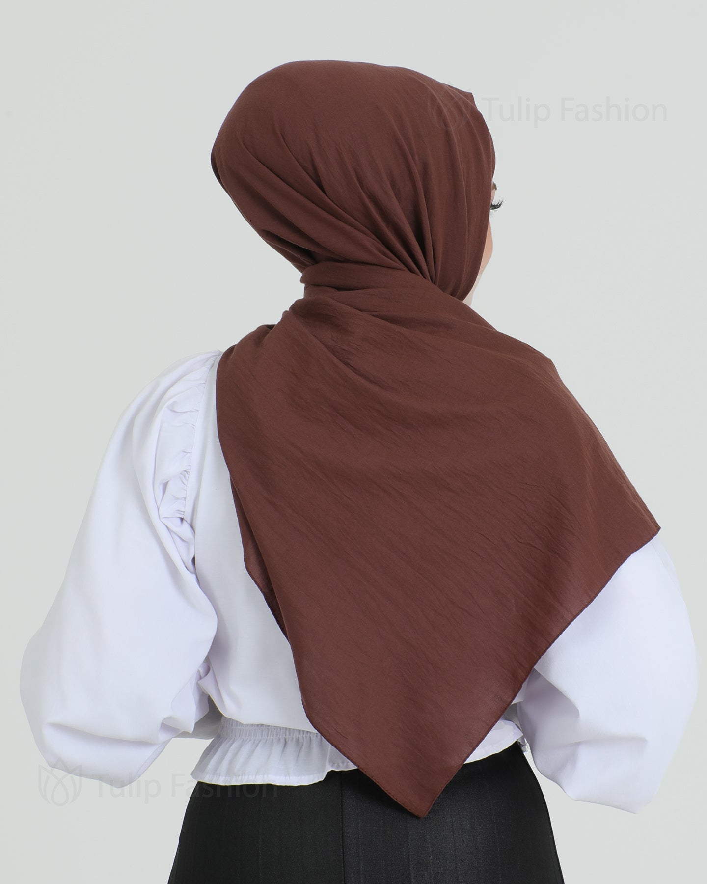 Hijab - Woven - Brown