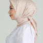 Hijab - Square Satin Leaf - Beige