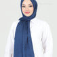 Hijab - Satin Waves - Midnight blue