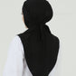 Hijab - Instant Jersey with band - Black