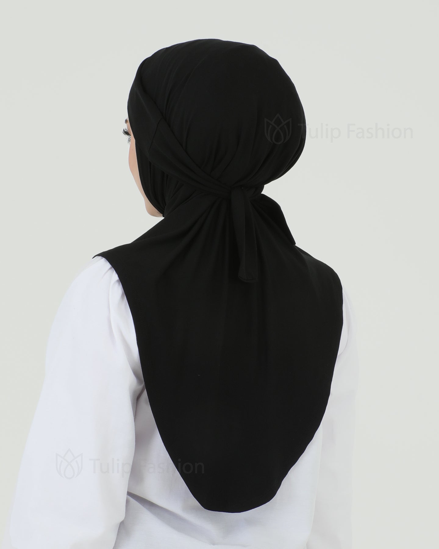 Hijab - Instant Jersey with band - Black