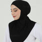 Hijab - Instant Jersey with band - Black