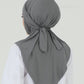 Hijab - Instant Jersey with band - Dark Gray