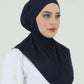 Hijab - Instant Jersey with band - Midnight Blue