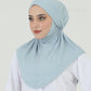 Hijab - Instant Jersey with band - Blue