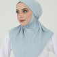 Hijab - Instant Jersey with band - Blue