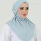 Hijab - Instant Jersey with band - Blue