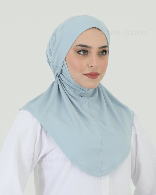 Hijab - Instant Jersey with band - Blue