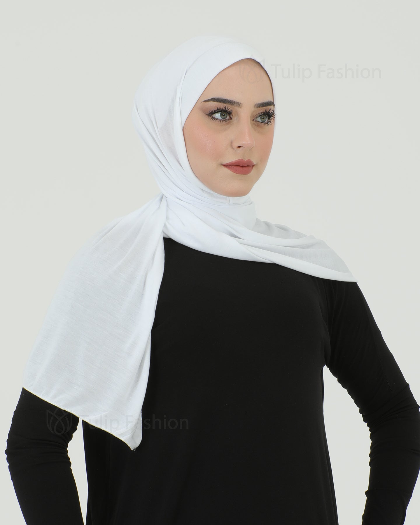 Hijab - Instant Jersey - White