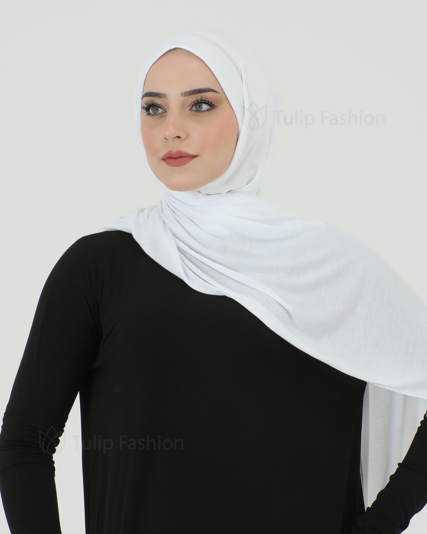 Hijab - Instant Jersey - White