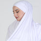 Hijab - Jersey with band - White