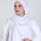 Hijab - Jersey with band - White