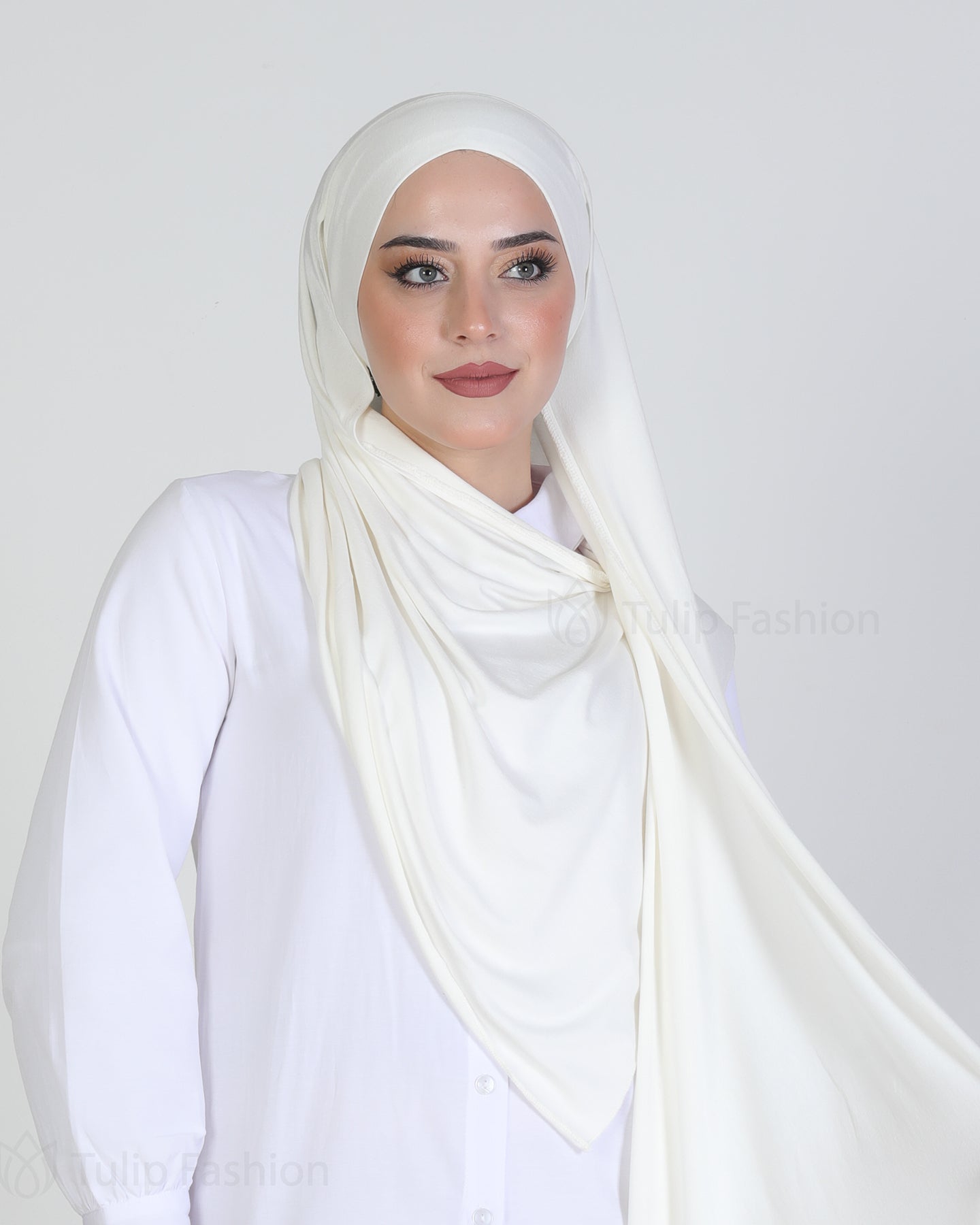 Hijab - Jersey with band - Off-White