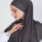 Hijab - Jersey with band - Dark Gray