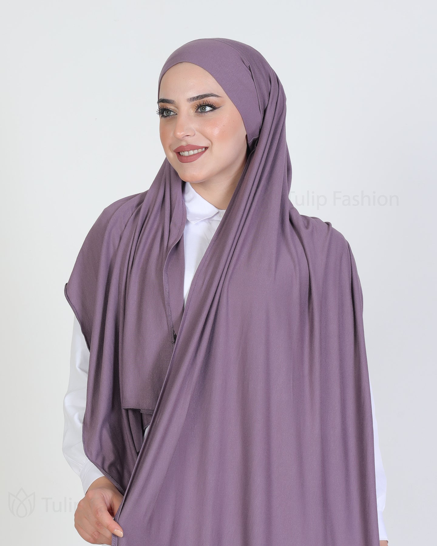 Hijab - Jersey with band - Purple