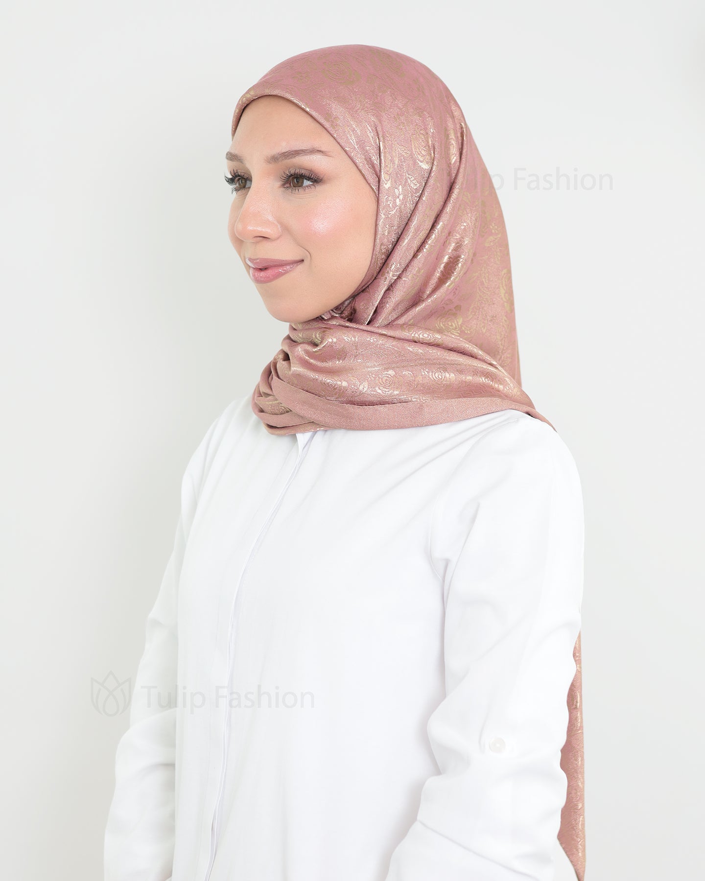 Hijab - Square Viskon 120 cm - Pink