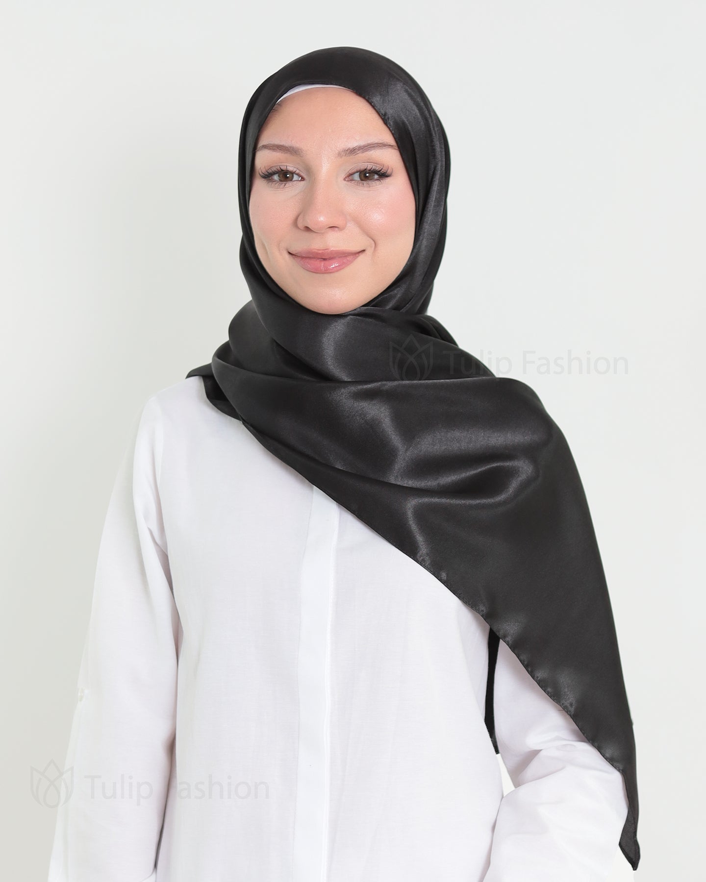 Satin Hijab - Black