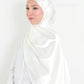 Satin Hijab - White