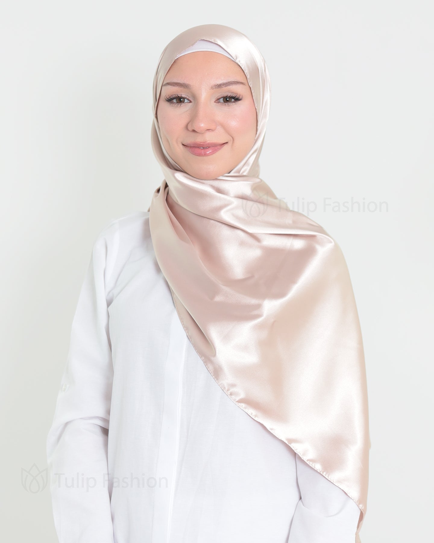 Satin Hijab - Beige