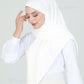 Hijab - chiffon stripes 120 cm - Off-White