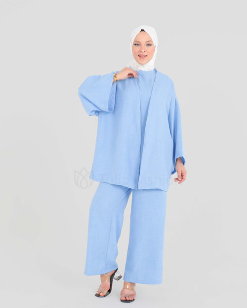 Cardigan set 3-piece - Sky Blue