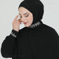 Hijab - Instant Lycra with arms - Black