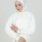 Hijab - Instant Lycra with arms - Off-White