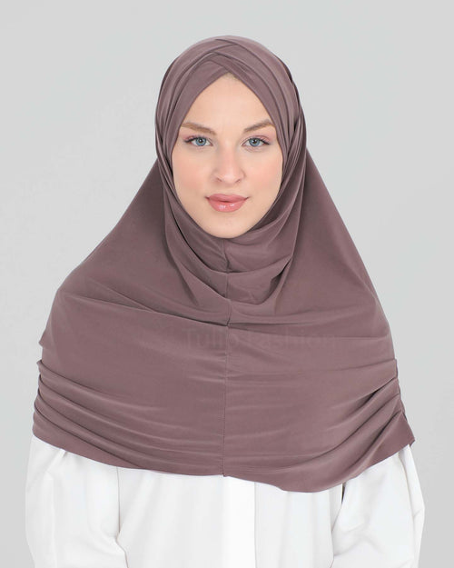 Hijab - Al Amira cross with cap - Mauve