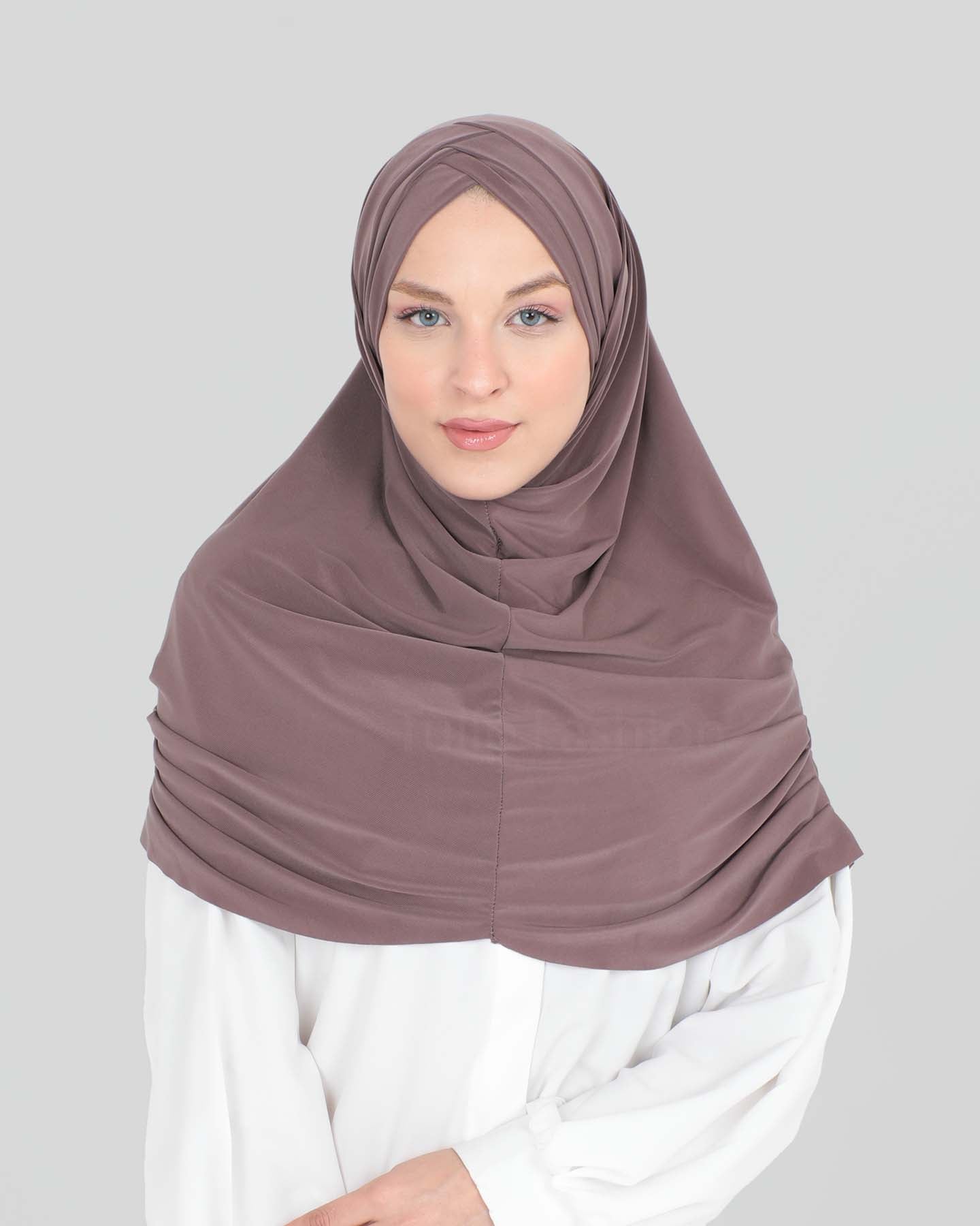 Hijab - Al Amira cross with cap - Mauve