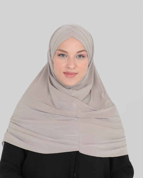 Hijab - Al Amira cross with cap - Taupe