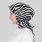 Hijab - Square Zebra - Black