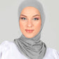 Hijab - Stretch Jersey One Piece - Gray