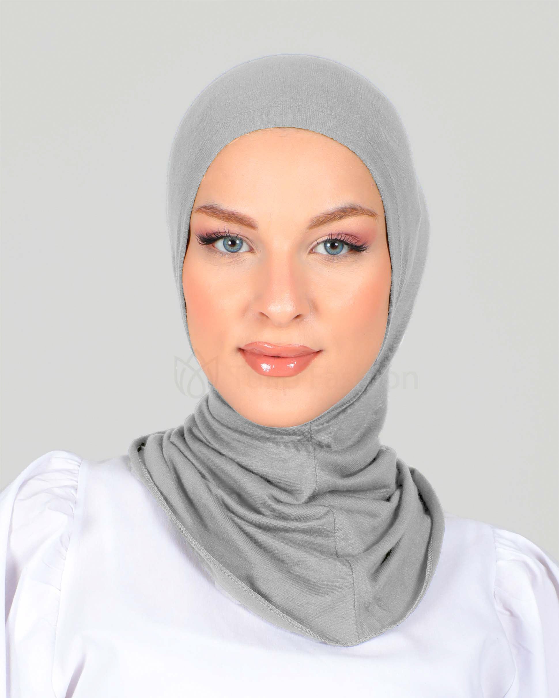 Hijab - Stretch Jersey One Piece - Gray