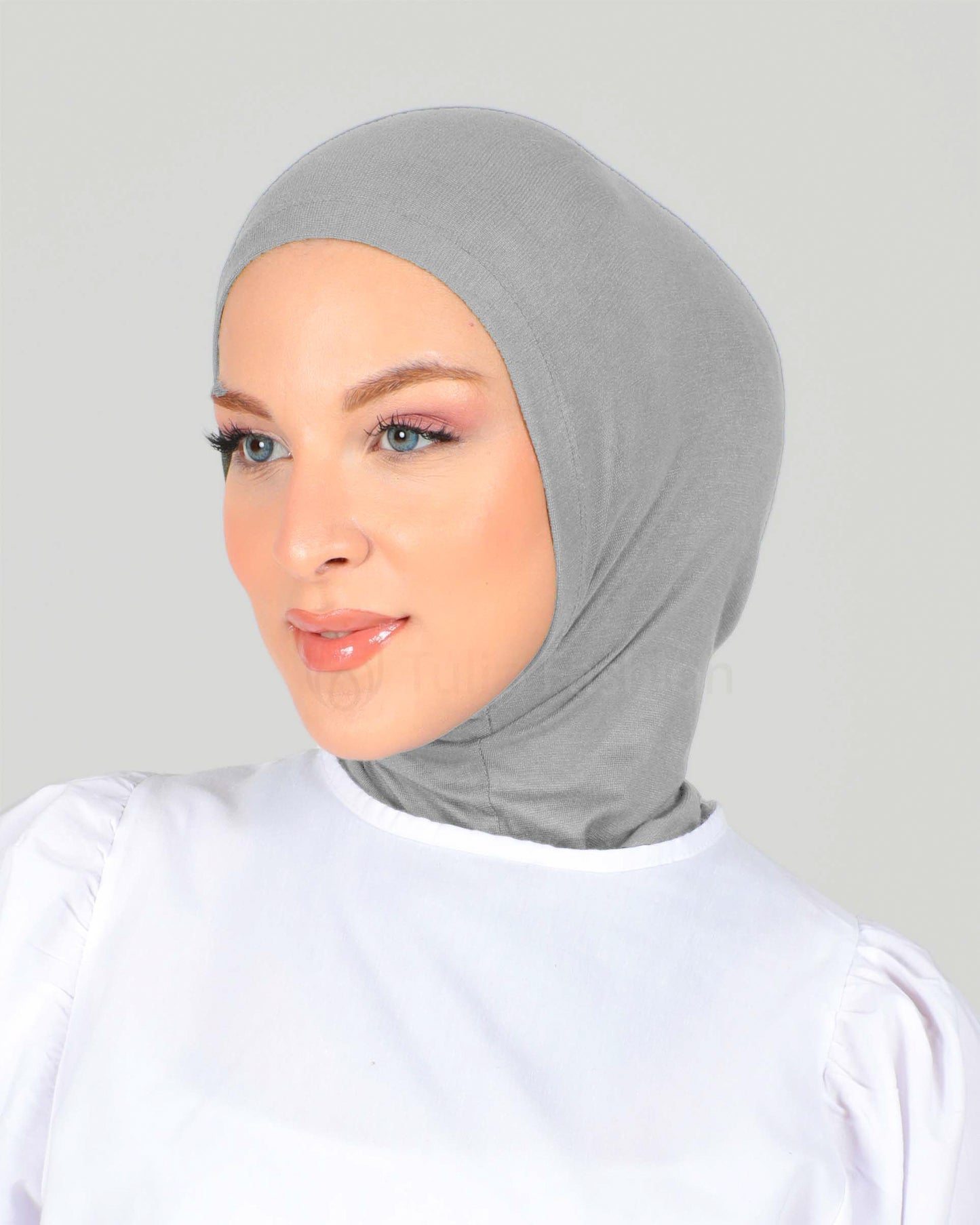 Hijab - Stretch Jersey One Piece - Gray