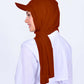 Hijab - Lycra Instant With Cap - Firebrick