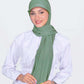 Hijab - Lycra Instant With Cap - Green