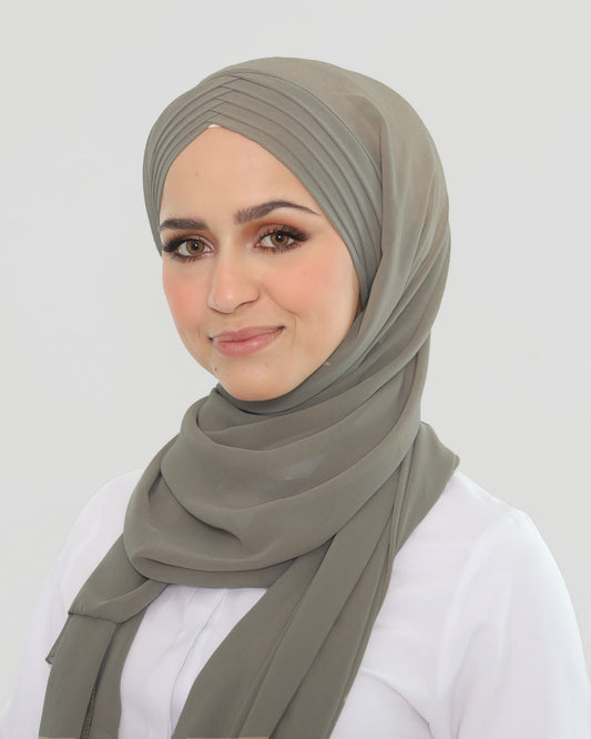 Hijab - Instant Chiffon Lyana - Taupe